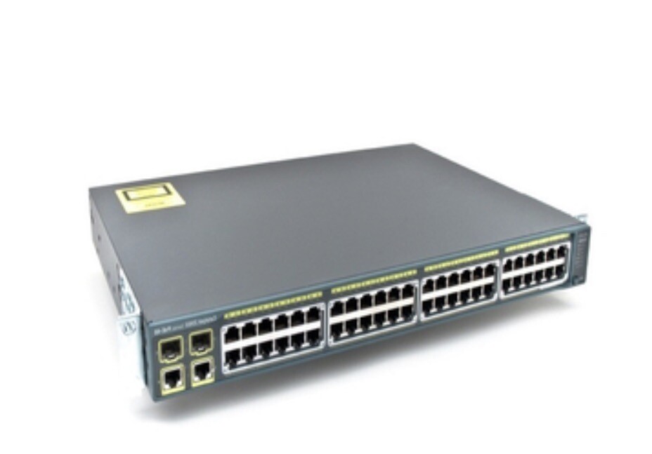 Cisco WS-C3750X-48PF-S 48 Port PoE Gigabit Switch One 1100WAC Power Supply
