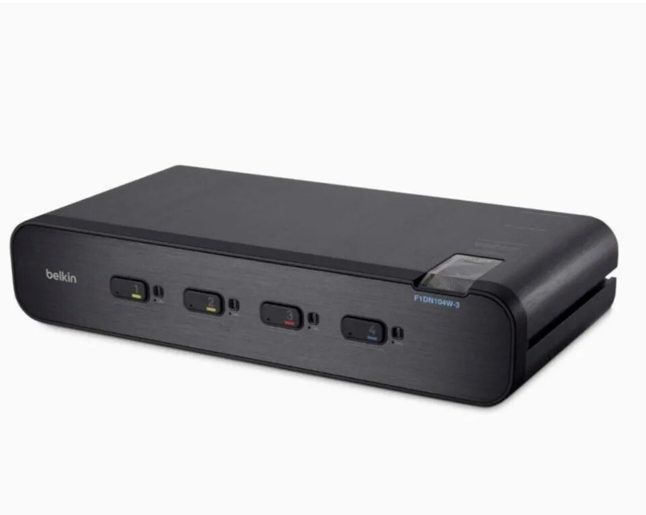 Belkin Advanced Secure F1DN104W-3 4-Port DisplayPort Dual Audio KVM Switch