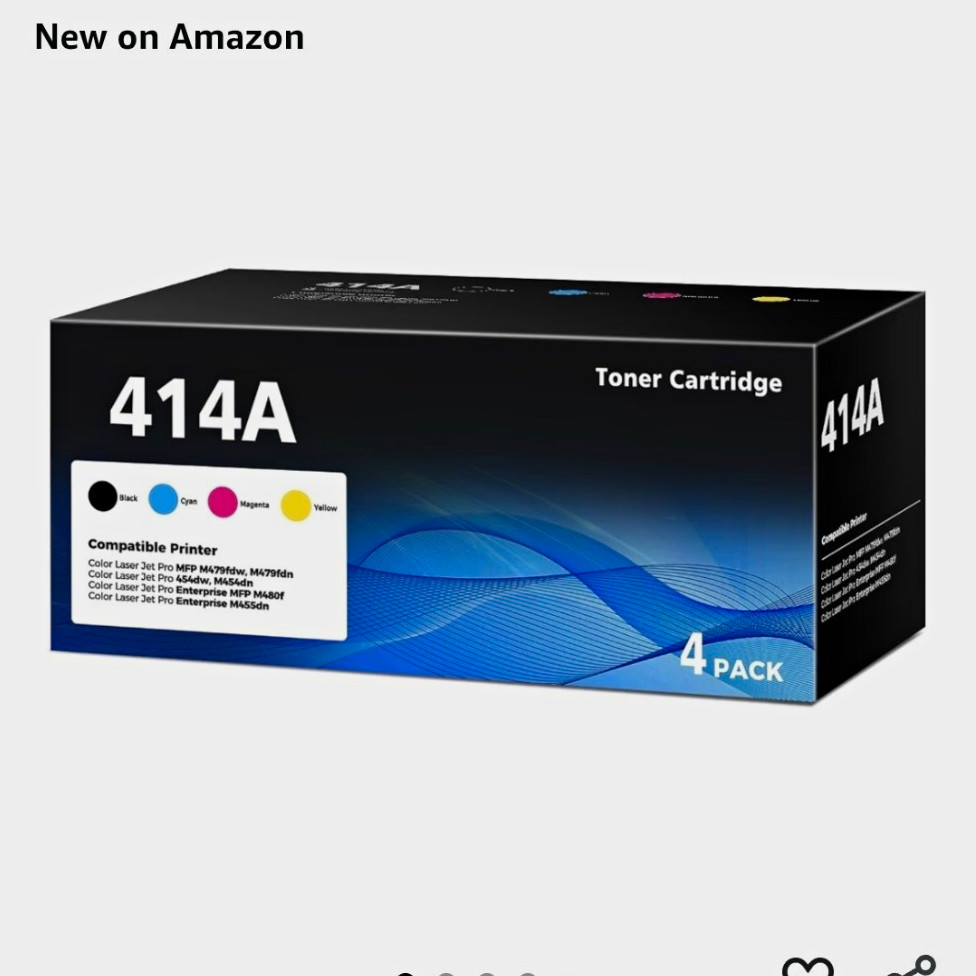 Cydenul Compatible 414A/414X Toner 4-Pack BK/C/M/Y for HP M479fdw