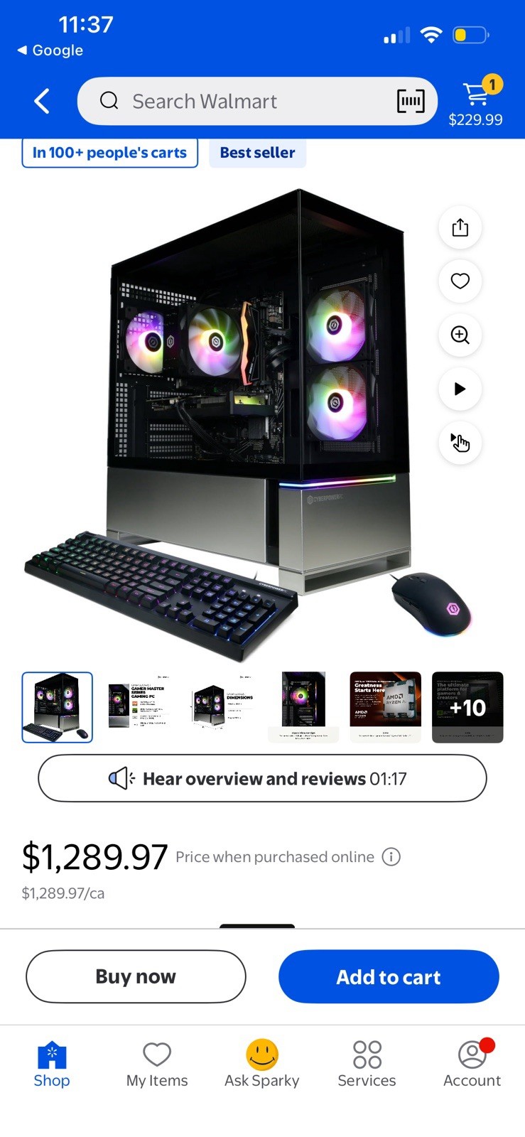Selling my whole setup.CyberPowerPC Gamer Master Ryzen 5 8400F RTX 5060 16GB 1TB