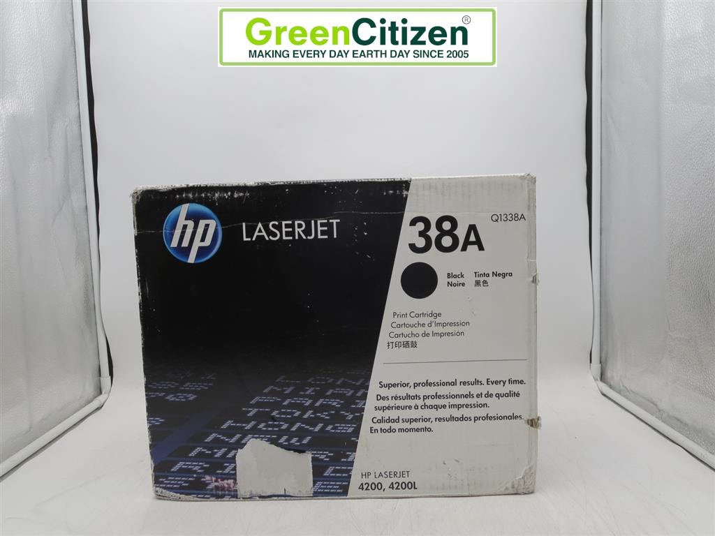 HP 38A Q1338A Black Toner Cartridge - Genuine New Sealed