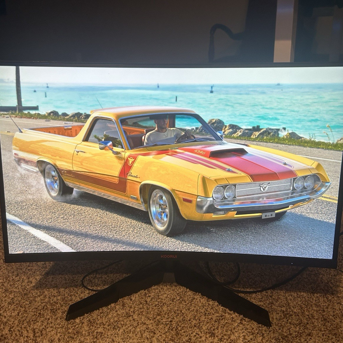 KOORUI 27E6QC 27in Curved Gaming Monitor QHD 165Hz 1ms HDMI Black