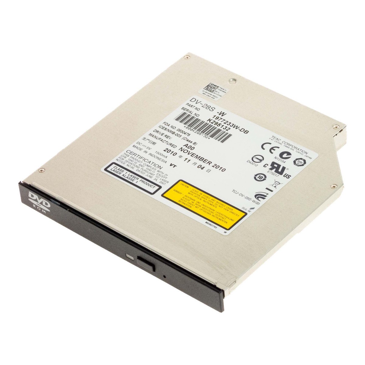 Internal Drive DELL DV-28S-W 0KVXM6 DVD-ROM DRIVE SATA SLIM