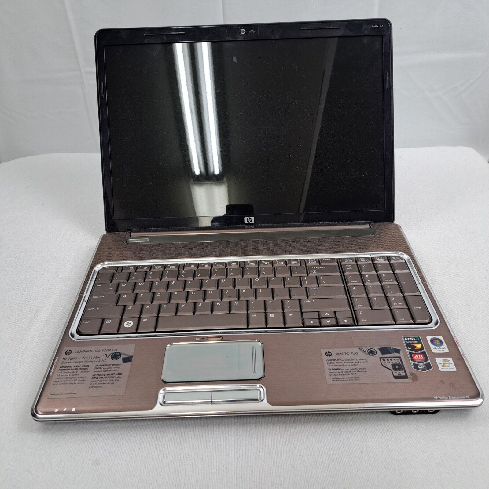 HP Pavillion dv7-135nr Entertainment Notebook PC NOT TESTED AS IS