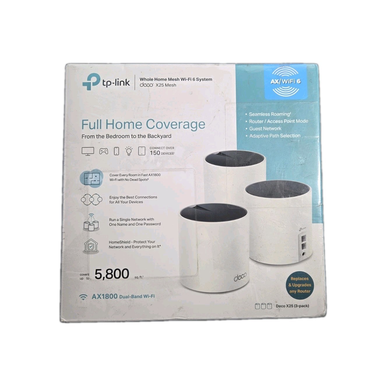 TP-Link Deco X25 AX1800 WiFi 6 Whole Home Mesh System 3-Pack NEW SEALED