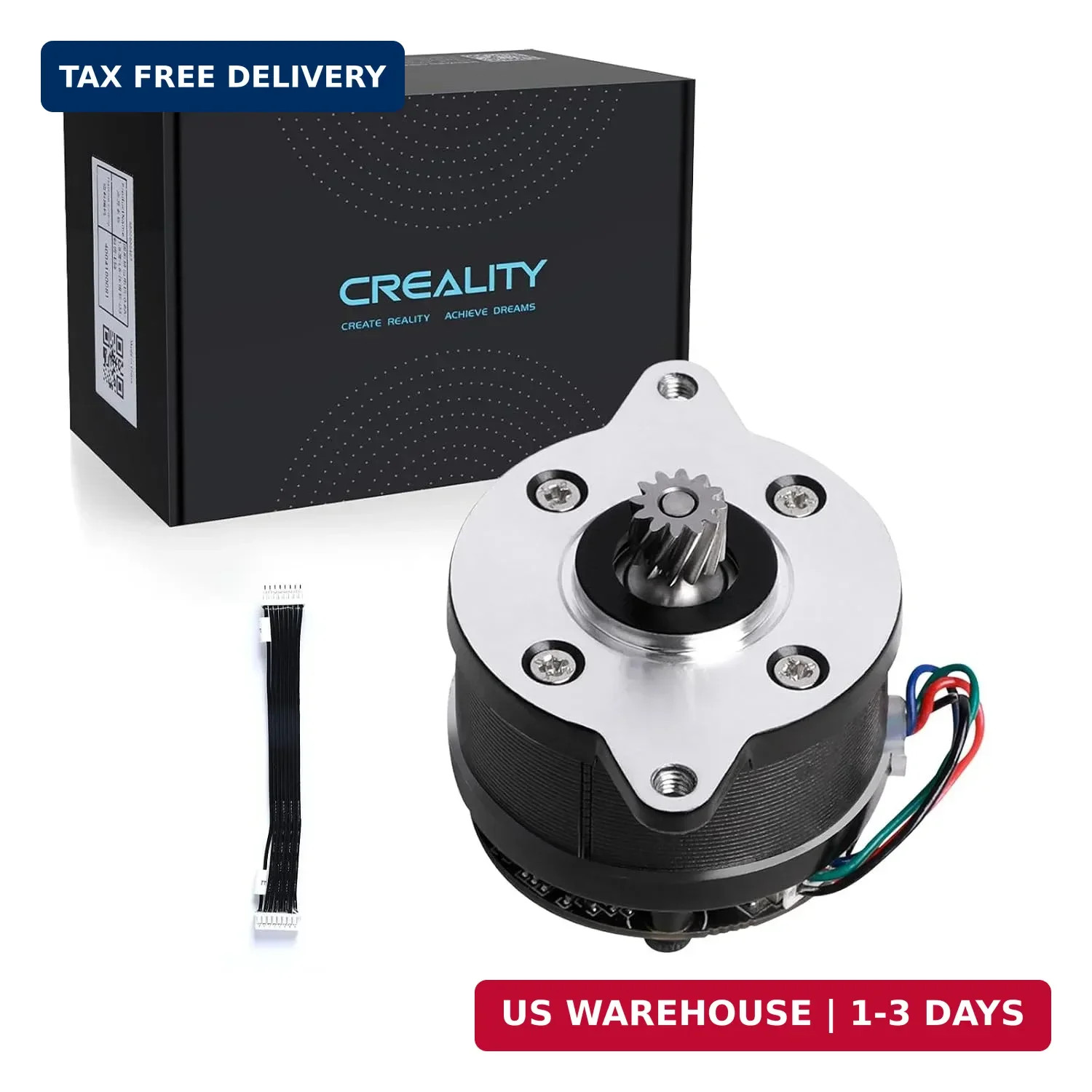 Creality Official K2 Plus Extruder Motor, Original K2 Circular Stepper Motor, k2