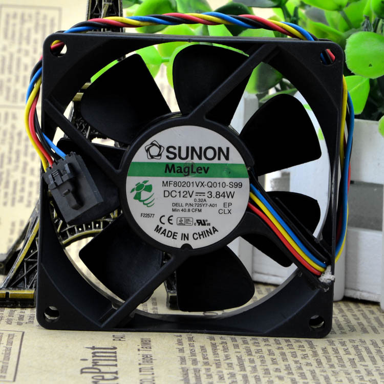 SUNON MF80201VX-Q010-S99 Fan 12V 3.84W 4wire 5pin /DELTA AUB0812HHD FAN