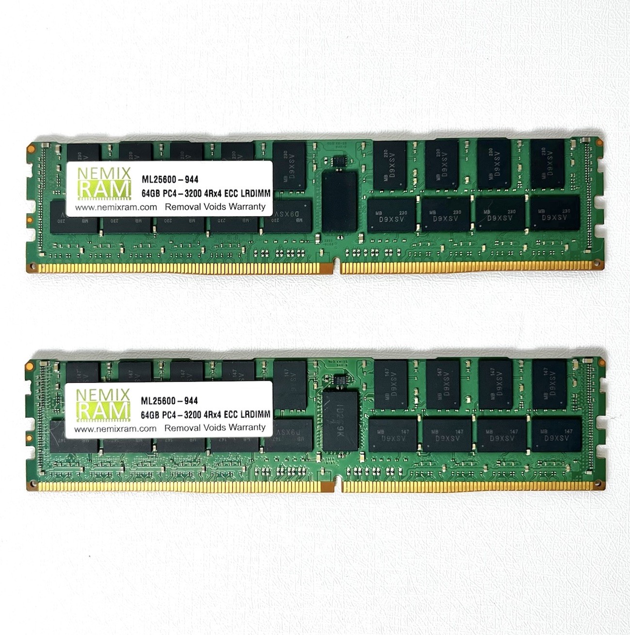 128GB NEMIX DDR4 3200MHz (64GBx2) PC4-3200 ML25600-944 ECC RDIMM (BARELY USED)