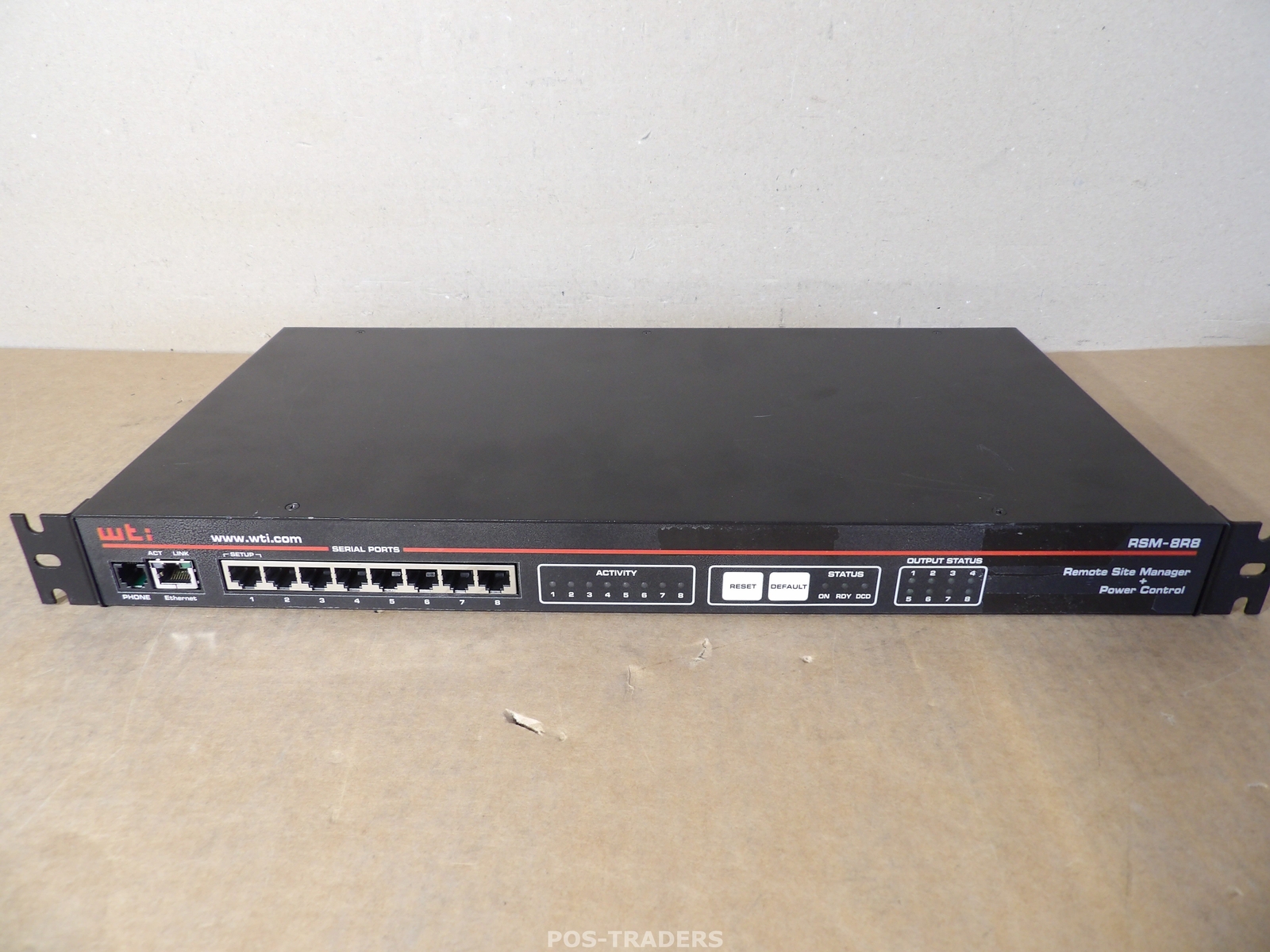 WTi RSM-8R8-2 Ethernet Remote Site Manager + Power Control - INCL RACK EARS