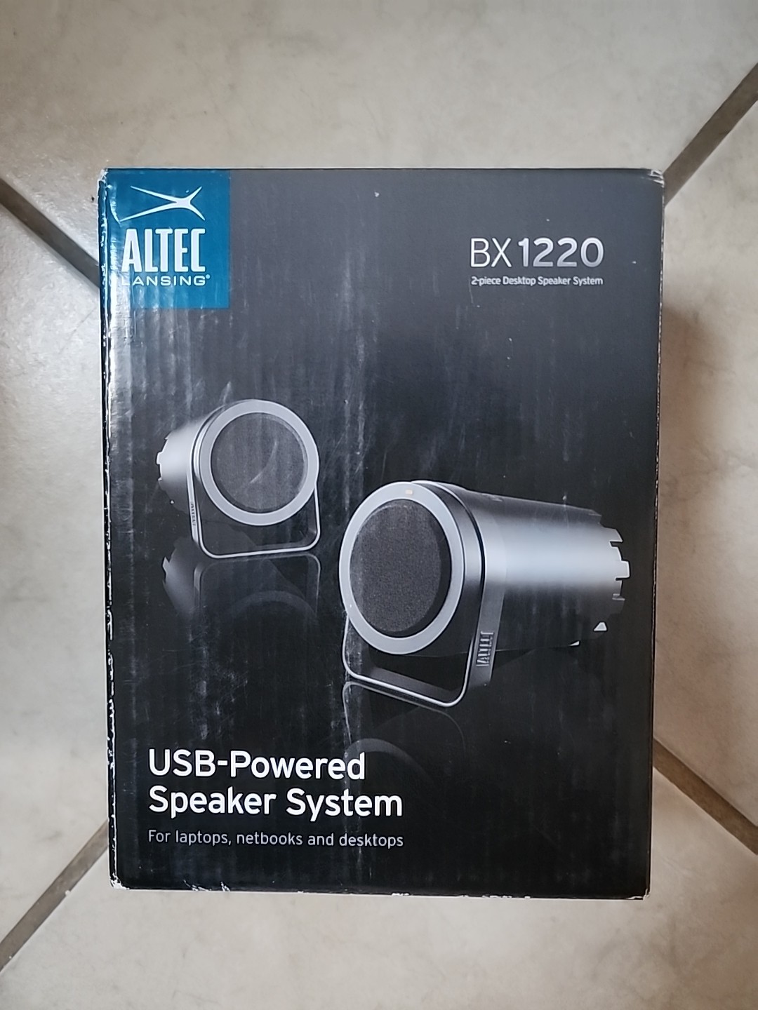 Altec Lansing BX1220 USB Powered Desktop Laptop Speaker System USB Black New