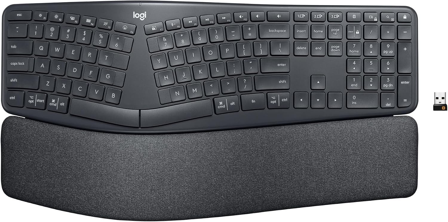 Logitech ERGO K860 Wireless Keyboard Graphite 920-009166 *FREE SHIPPING*