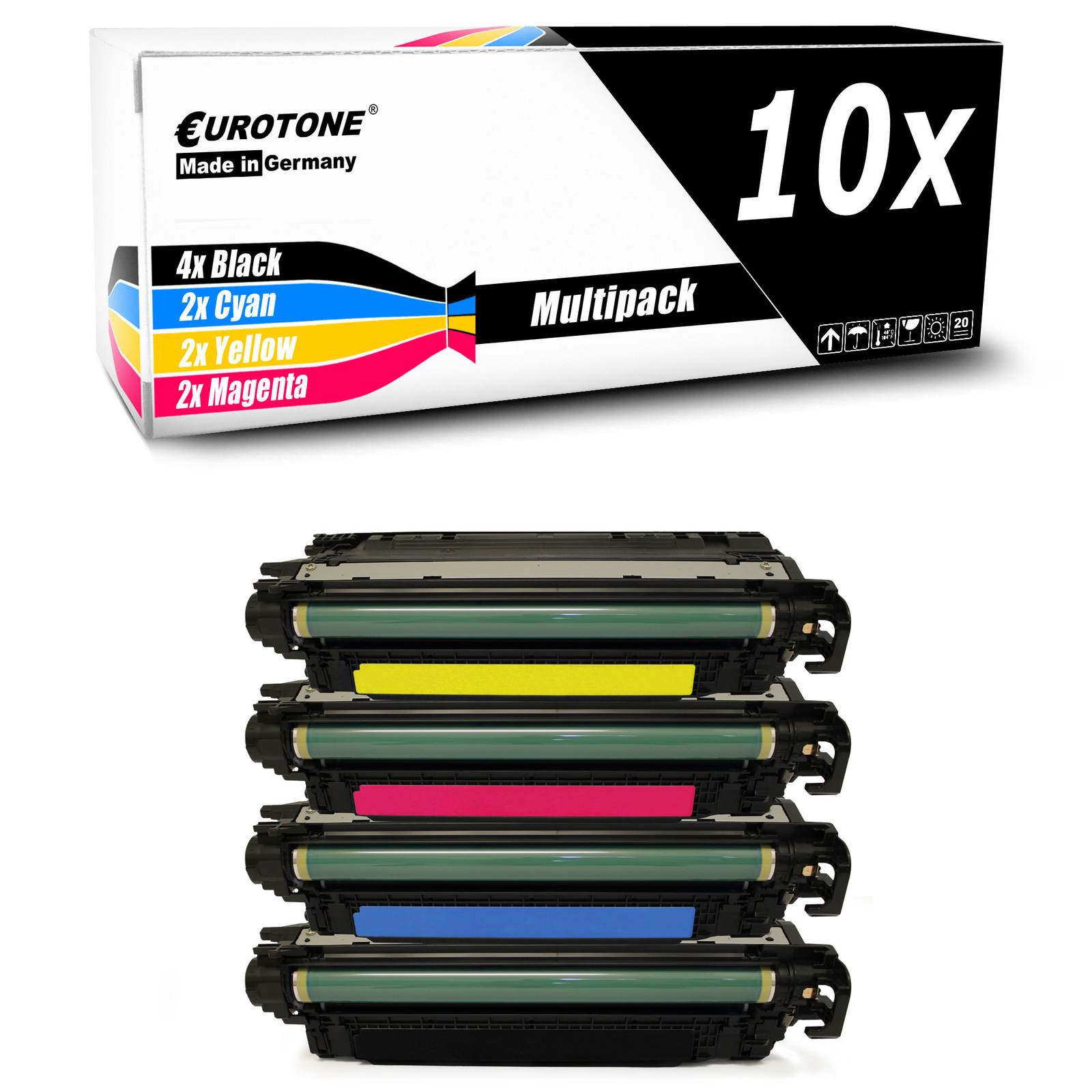 10X Eurotone Cartridge For HP LaserJet Enterprise Ecolor Flow M-575-C