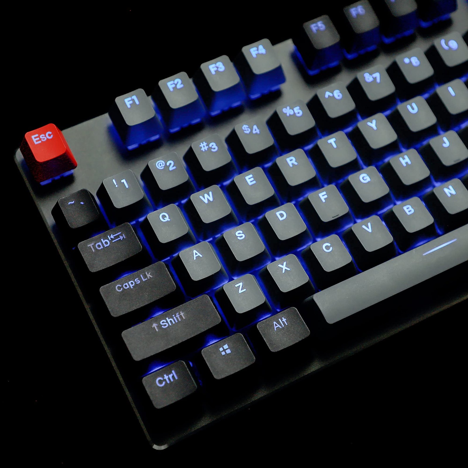 Double Shot 108 Dyed PBT Shine Through OEM Profile Dolch Keycap for MX Switch...