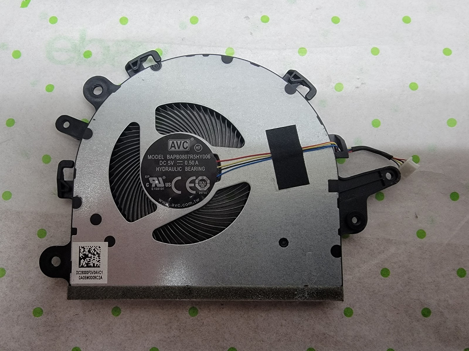 Lenovo IdeaPad 3 15IIL05 15.6" Laptop DC28000F3V0AVC1 CPU Cooling Fan
