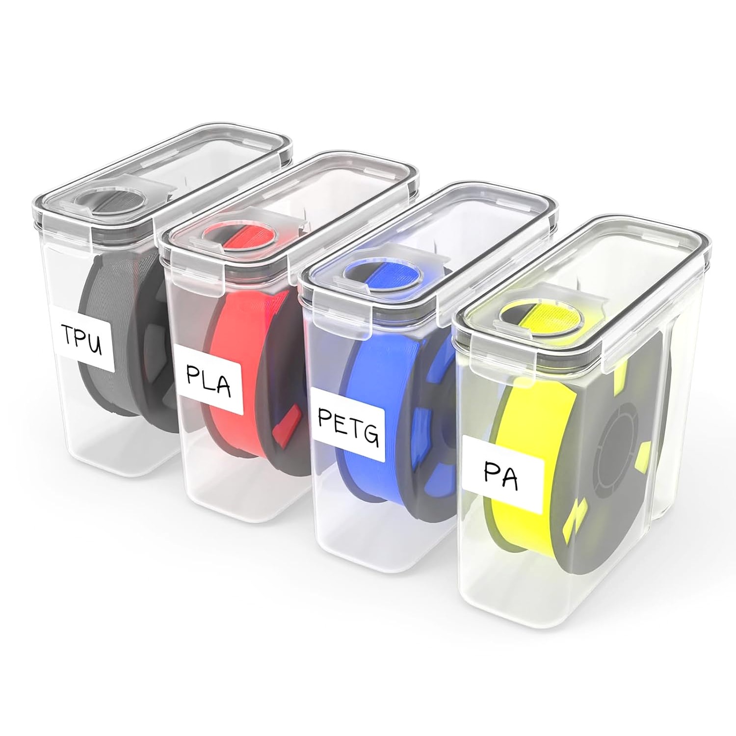4 Pack 3D Printer Filament Storage Box Reusable Silica Gel Desiccants for8781
