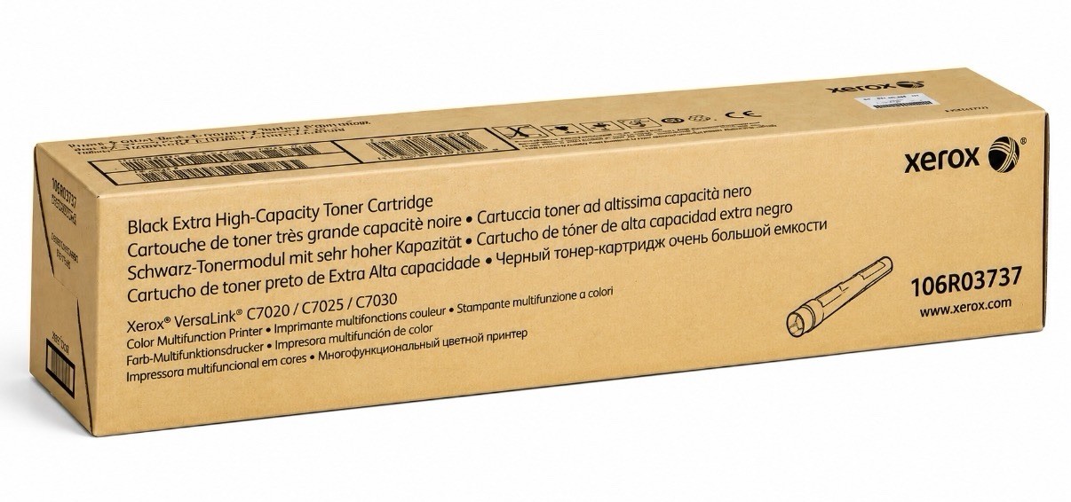 Genuine Xerox 106R03737 Black Extra High Capacity Toner C7020 C7025 C7030 OEM