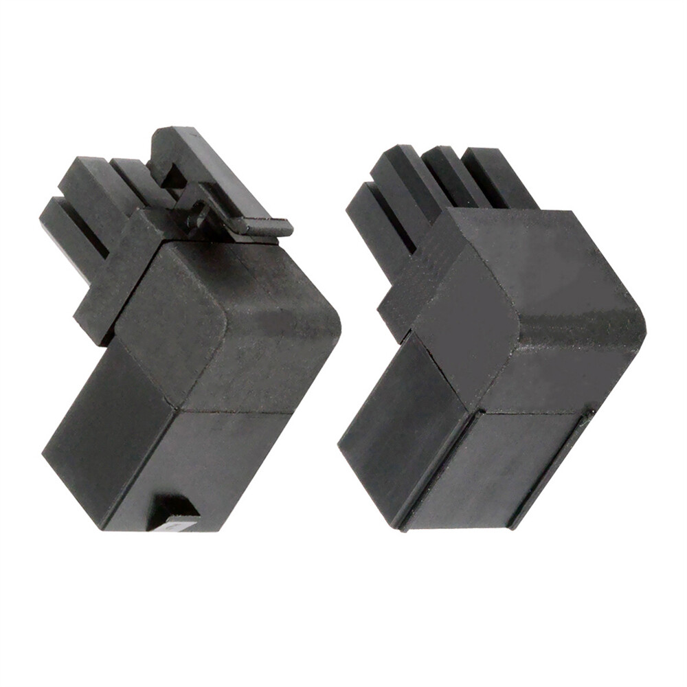 Cablecy 2pcs/lot ATX 6Pin Male to Female 90 Degree Up Down Angled Power Header