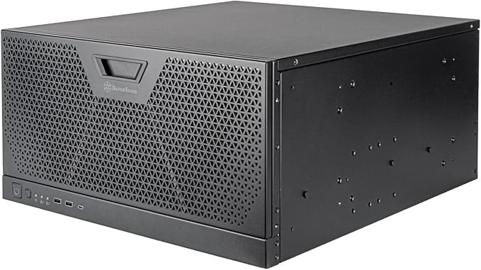 SilverStone RM51 5U Rackmount Server Chassis w/ Dual Fans & Liquid Cooling