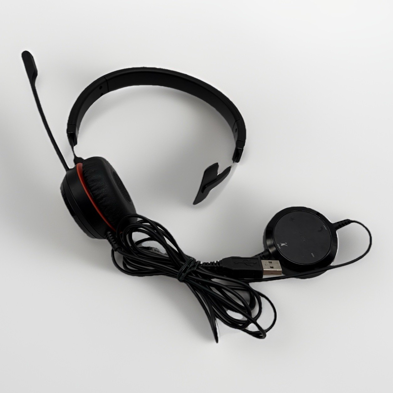 Jabra HSC016 4999-829-409 Evolve 20 SE UC Stereo Corded Headset Excellent