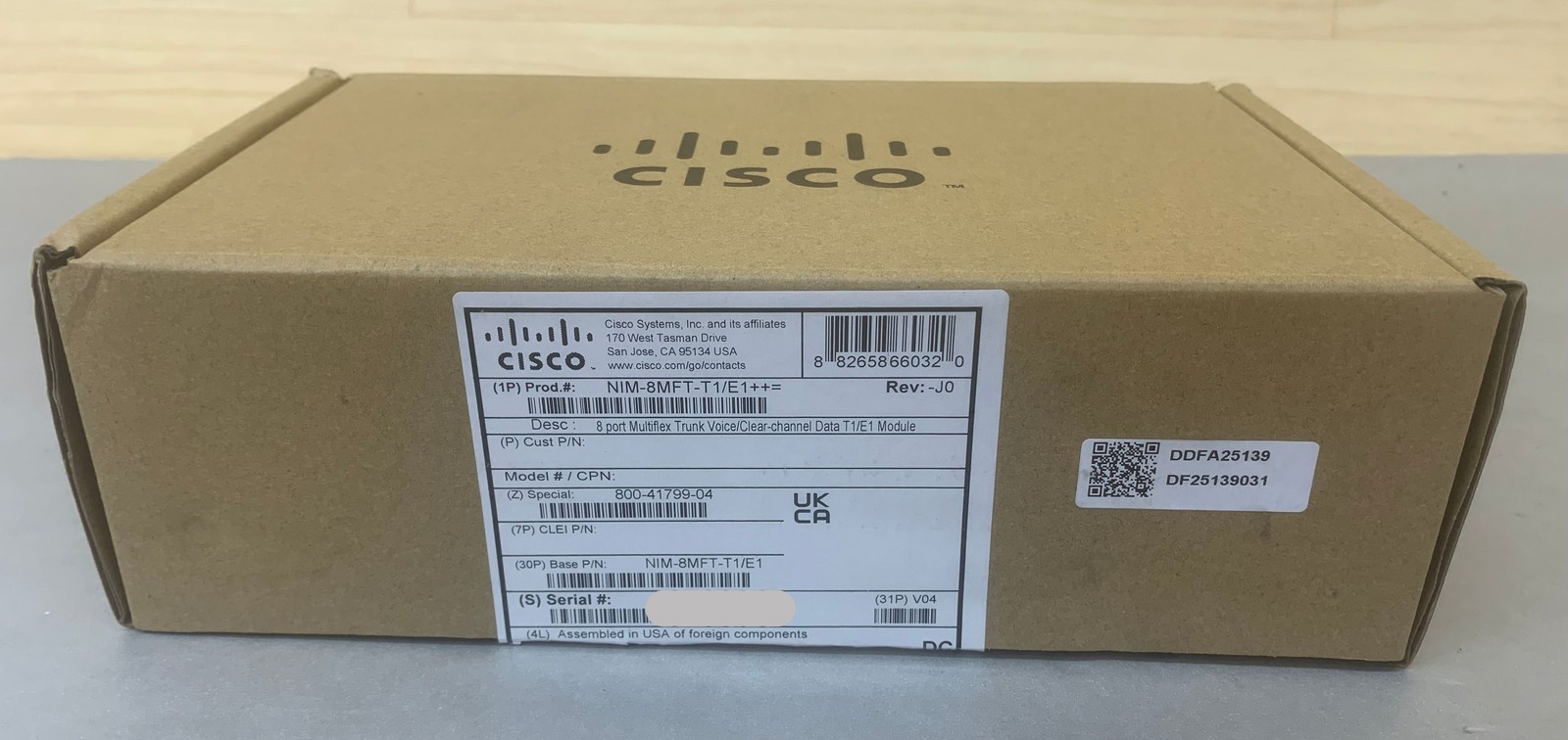 Cisco NIM-8MFT-T1/E1 8-Port Multiflex Trunk Voice/Clear-Channel T1/E1 Module