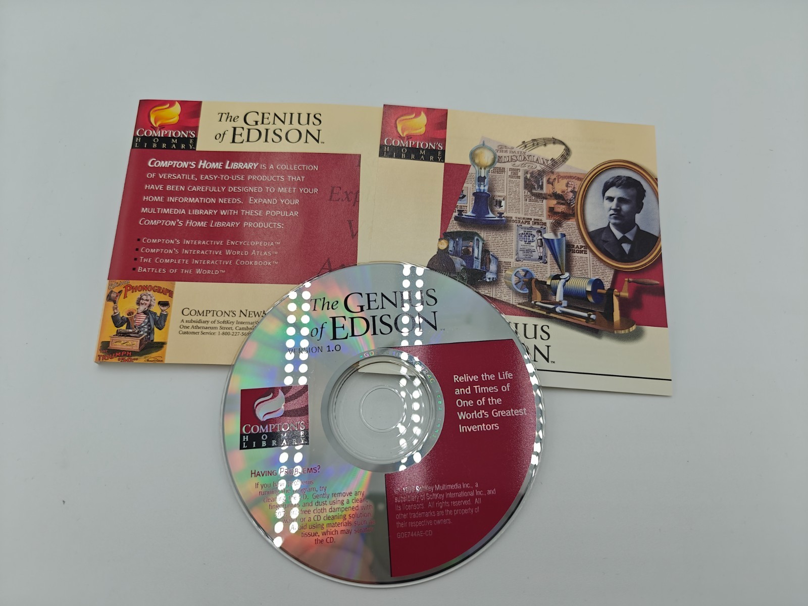 The Genius Of Edison Compton's Home Library (PC CD-Rom) 🔥Complete🔥