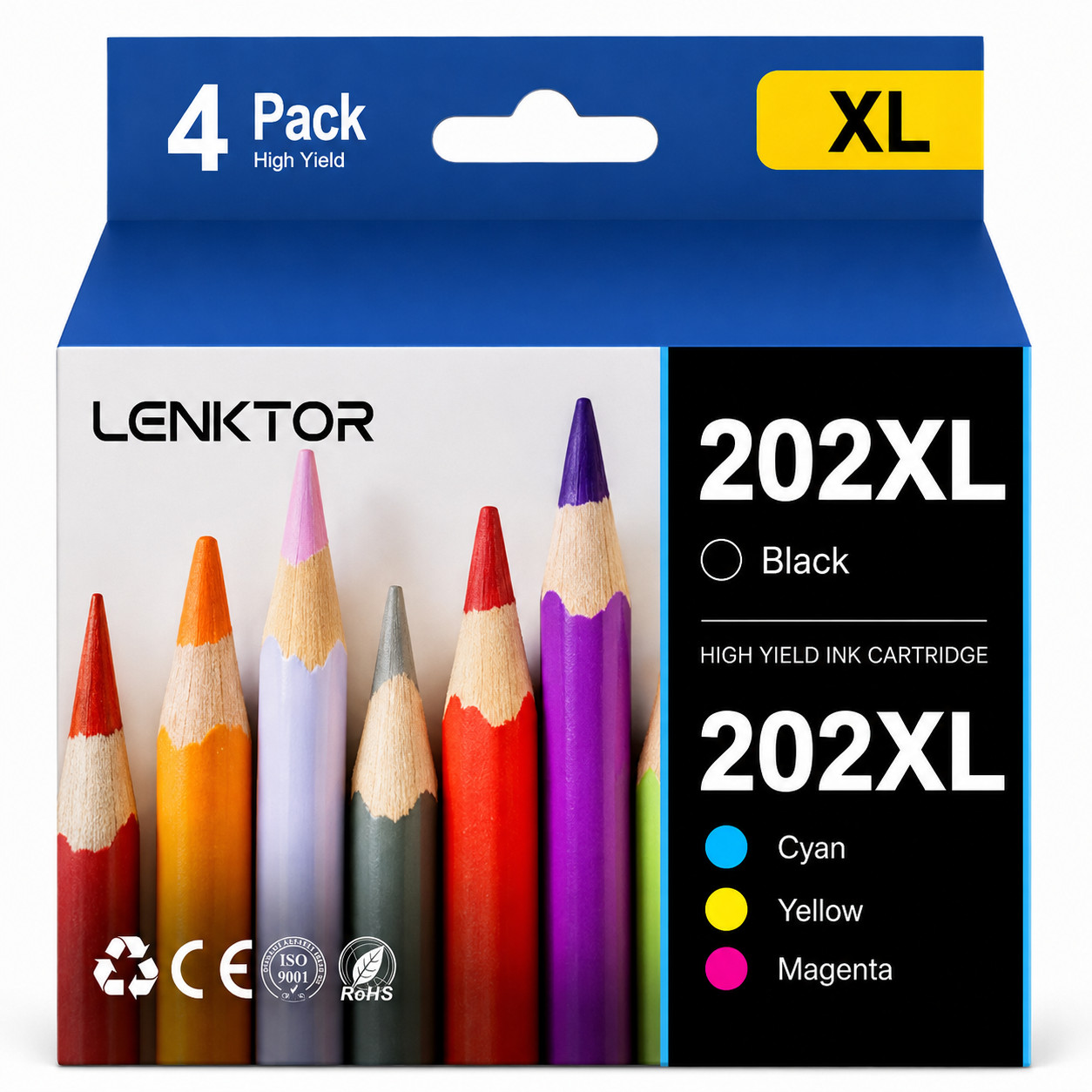 202XL 4PK Y/C/M/BK Ink Cartridge Set Expression Home XP-5100 WorkForce WF-2860