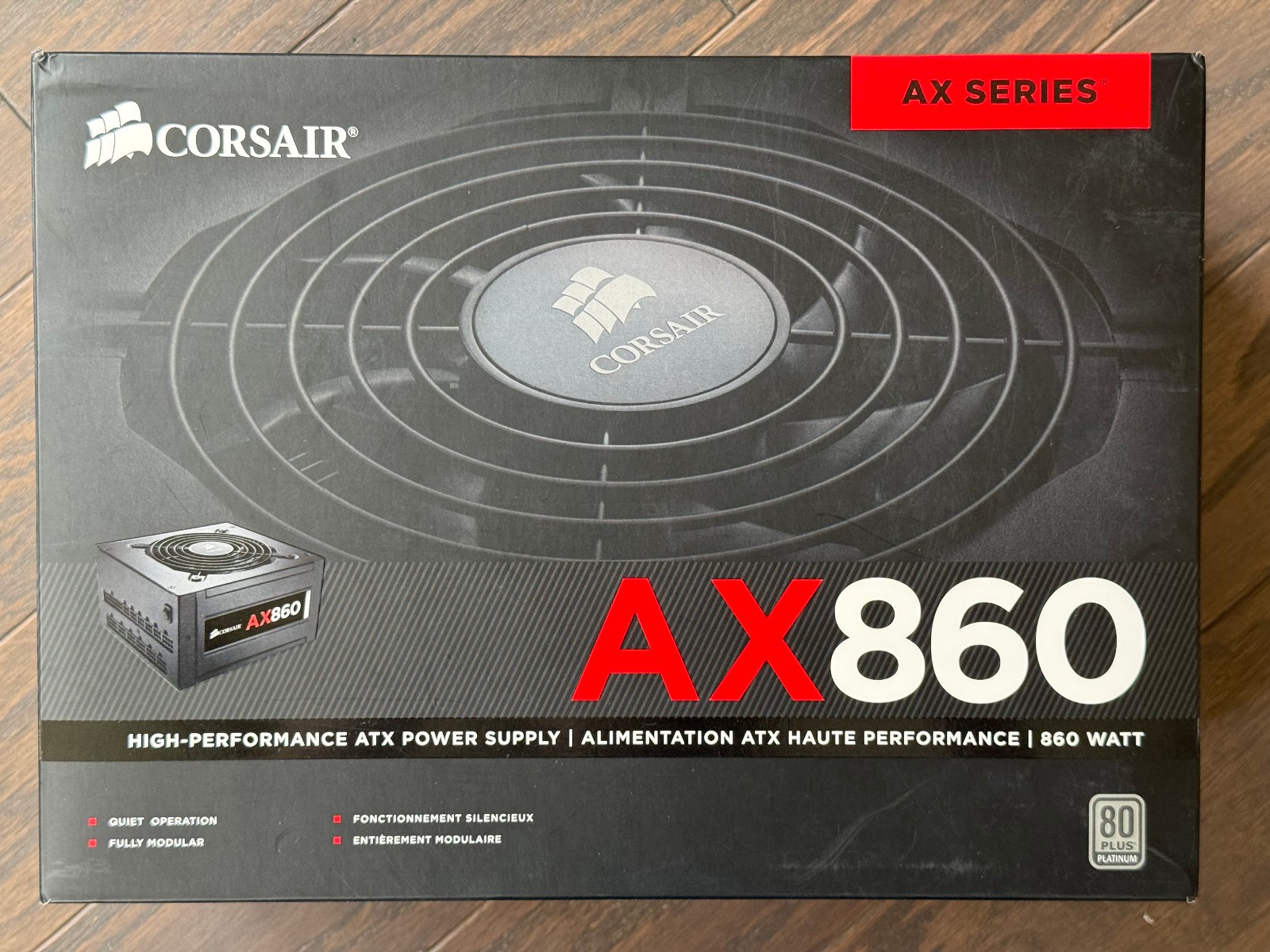 CORSAIR AX Series AX860 860W 80 PLUS PLATINUM Fully Modular Power Supply