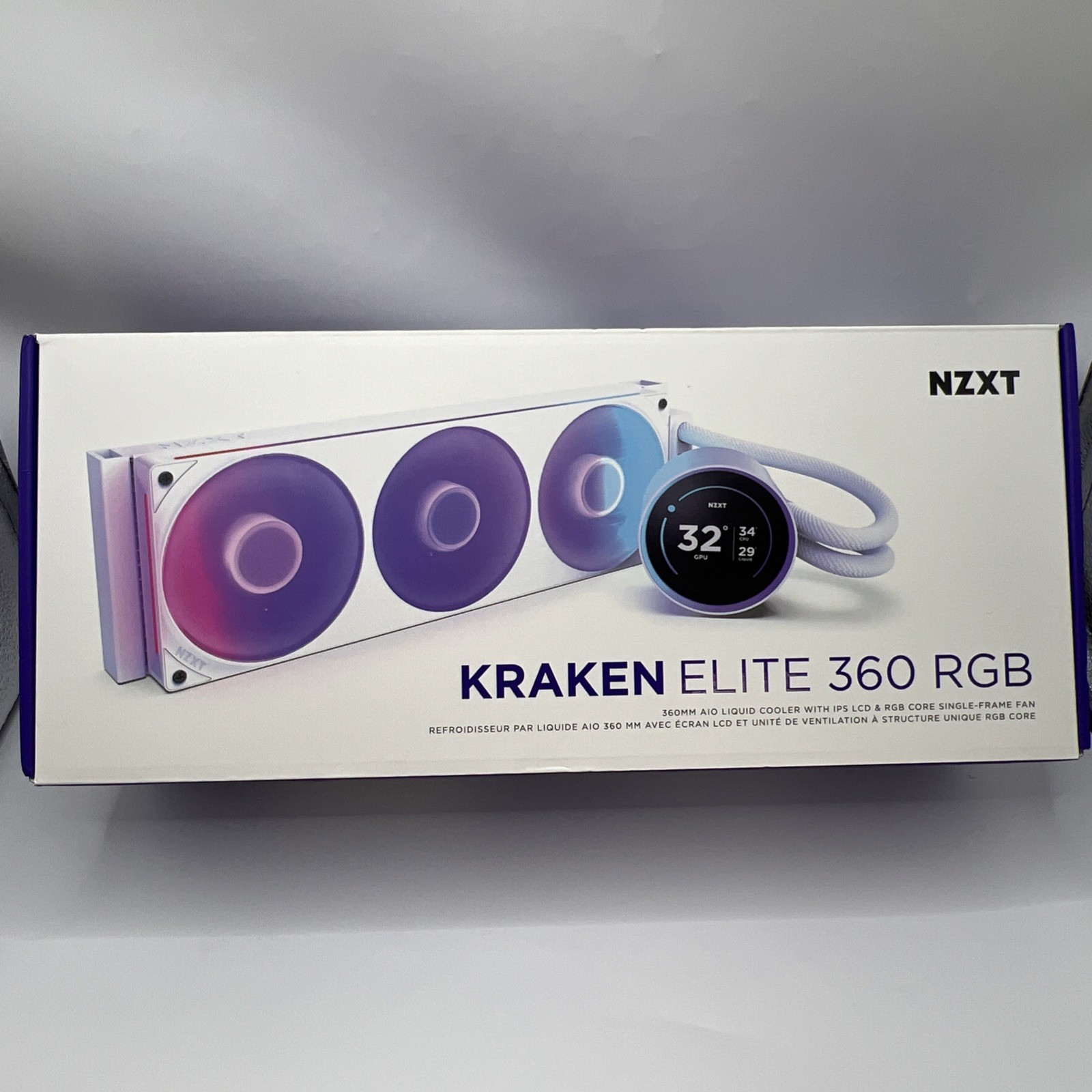 NZXT Kraken Elite 360 RGB 360MM AIO Liquid Cooler 2025 - White