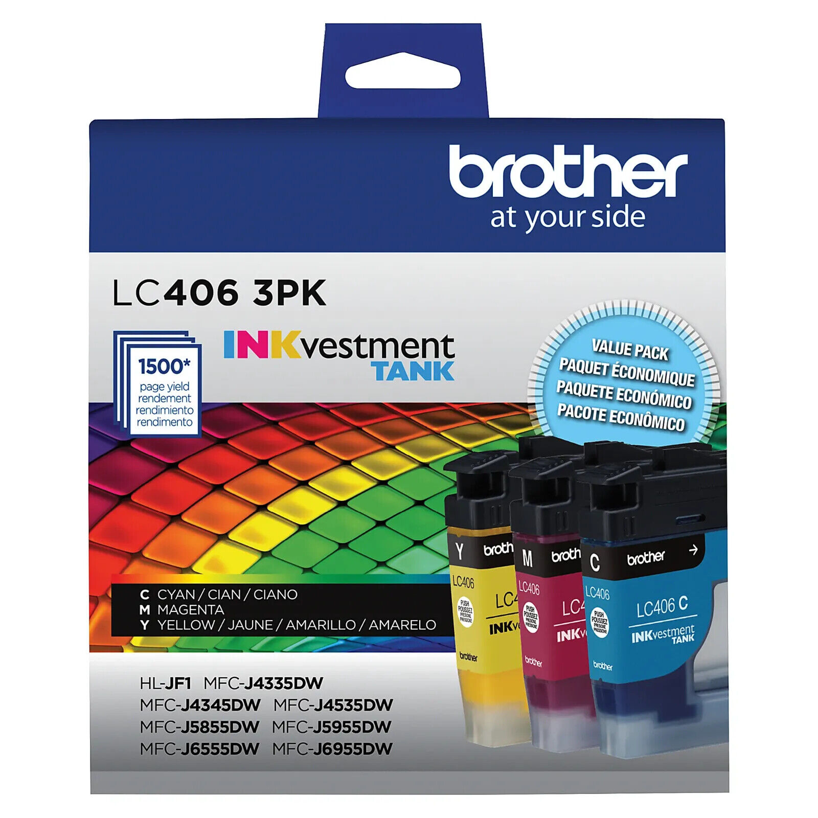 Genuine Brother LC406XL / LC406 INKvestment Tank Ink Cartridges Black or Colors