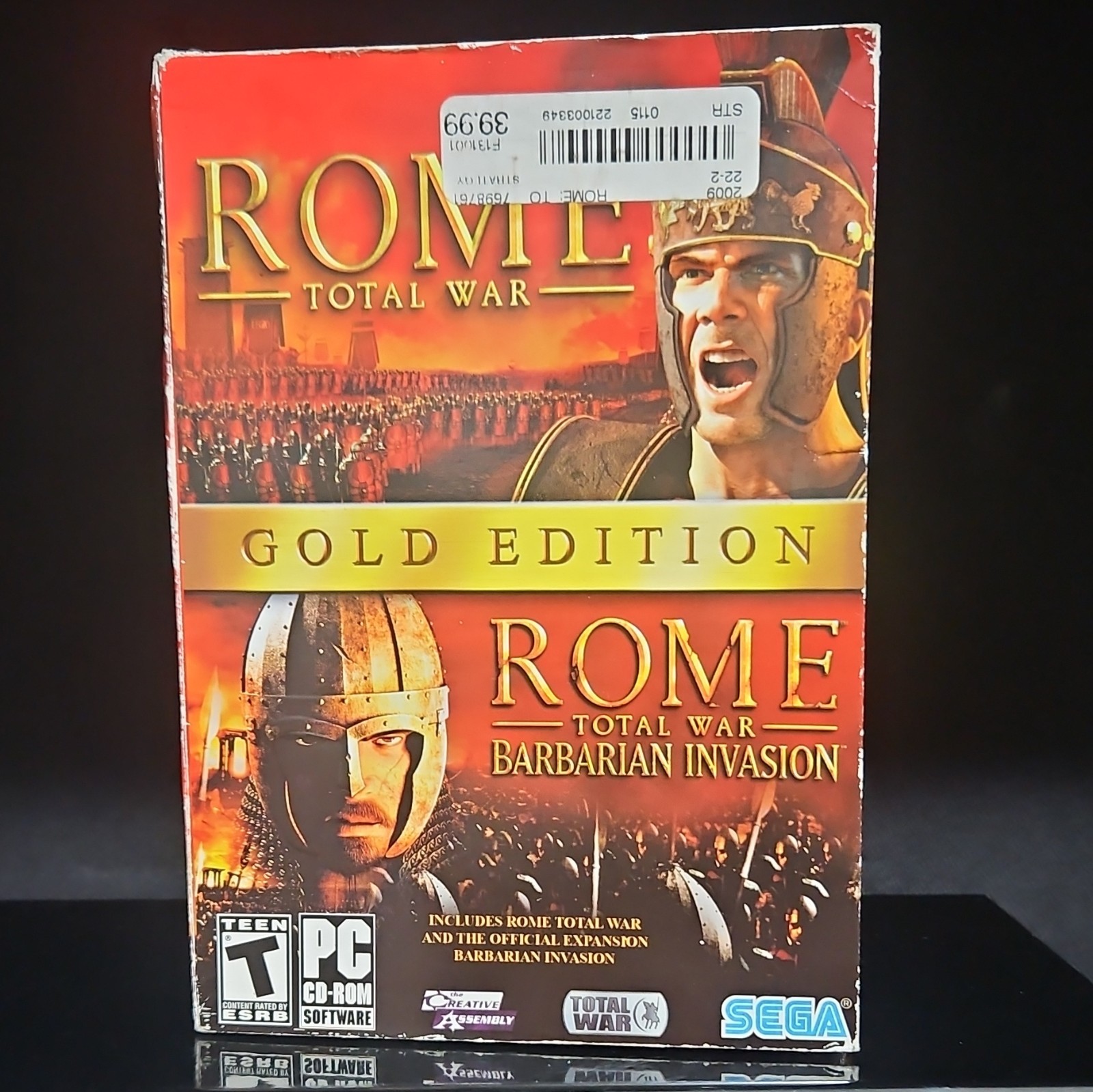 SEGA Rome: Total War Gold Edition PC CD-ROM Big Box w/ Barbarian Invasion
