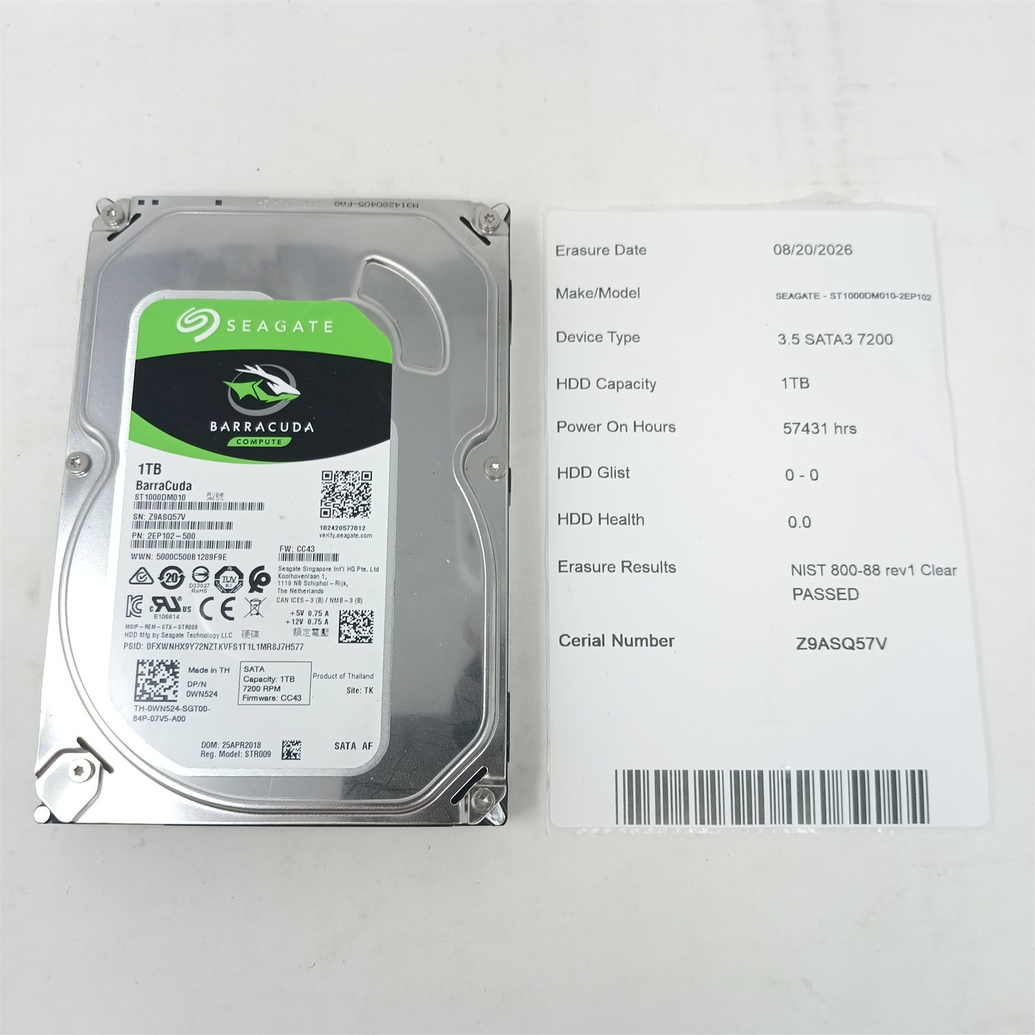 Seagate Barracuda ST1000DM010 1TB 7200RPM 3.5" SATA HDD - Tested