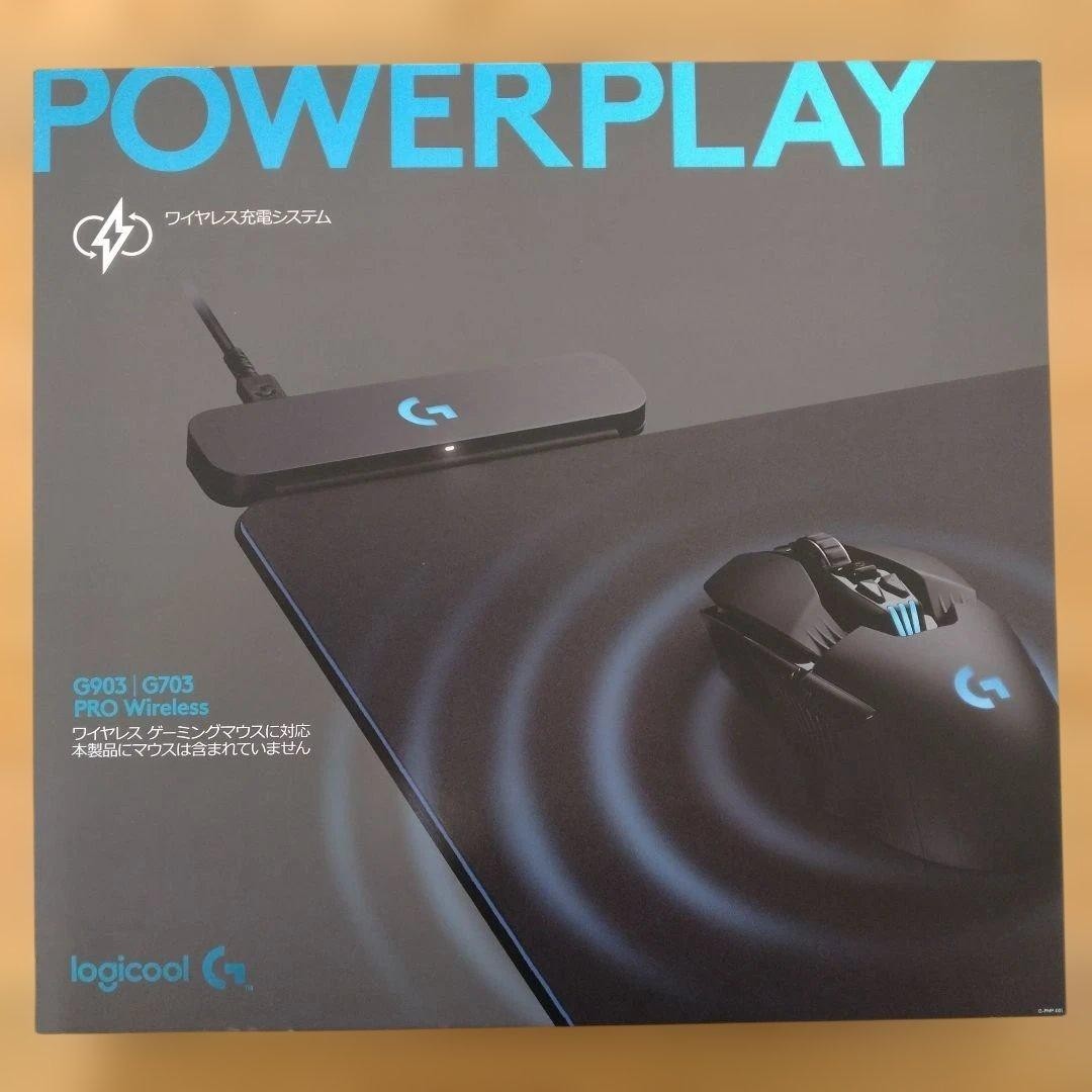 Logicool POWER PLAY G-PMP-001 Wireless Charging Gaming Mouse Pad W/Box Used 