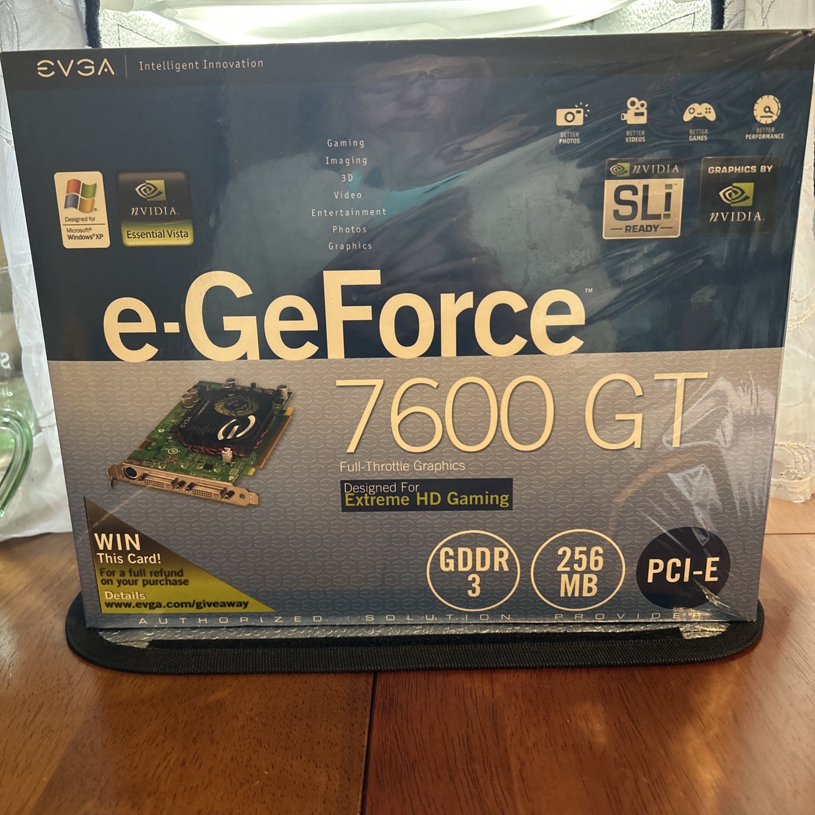 EVGA R-GeForce 7600GT Graphics Card GDDR, 256MB Vintage *READ*