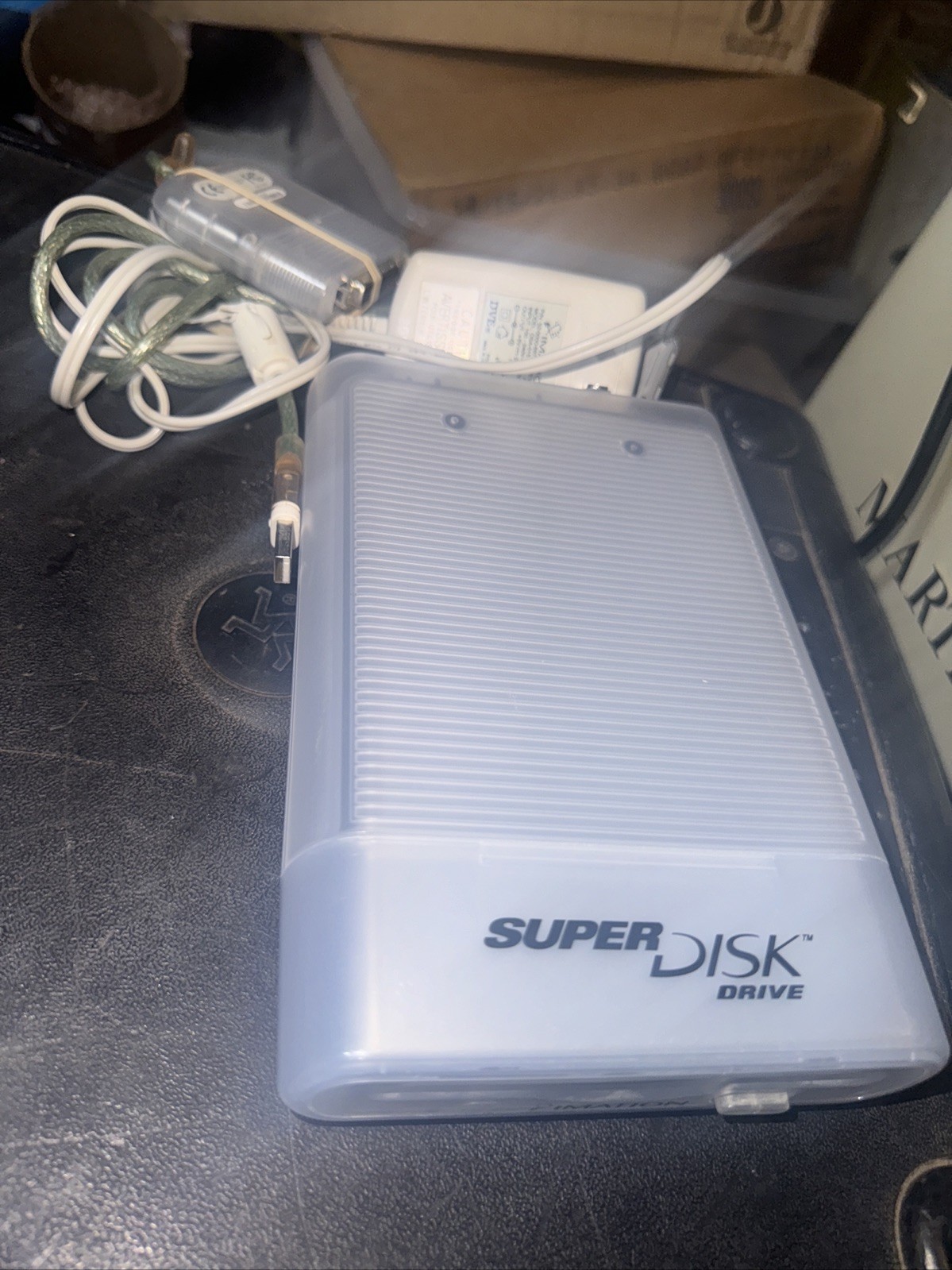Imation Super Disk USB Drive for Apple Mac Macintosh Model SD-USB-M2 w/ Cables
