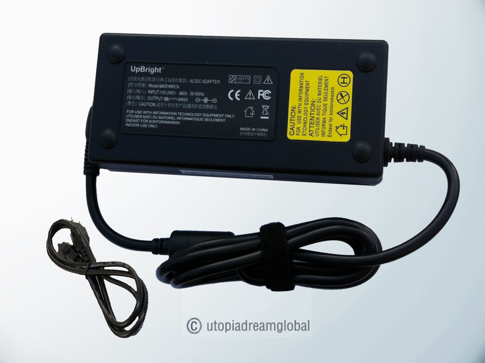 120W AC Adapter For Clevo Sager Notebook PC Laptop Power Supply Battery Charger
