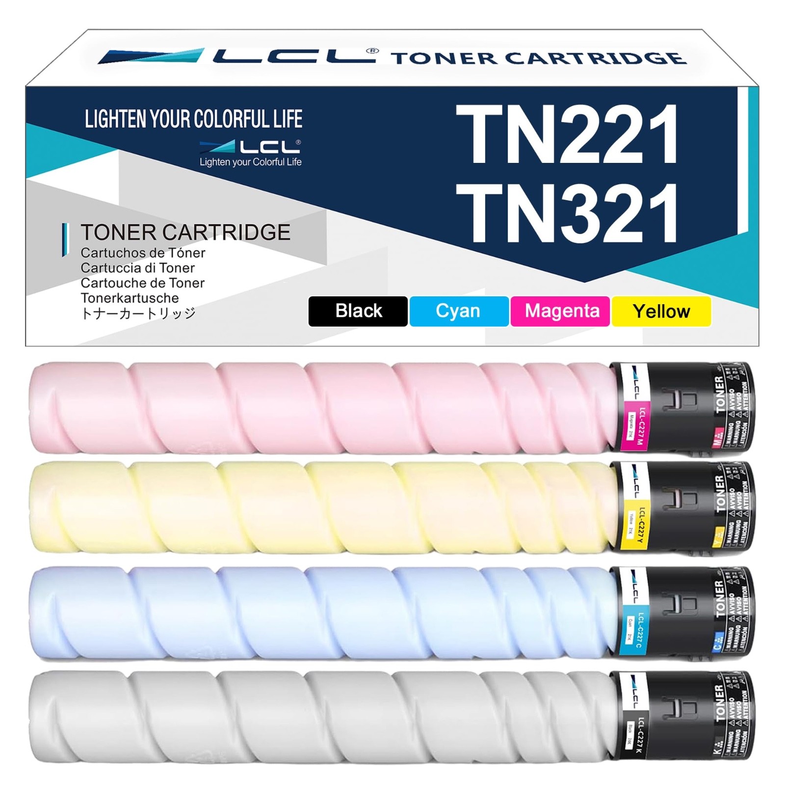 TN221 TN321 Toner Cartridge for Konica Minolta bizhub C227 C287 C227e C287e C367