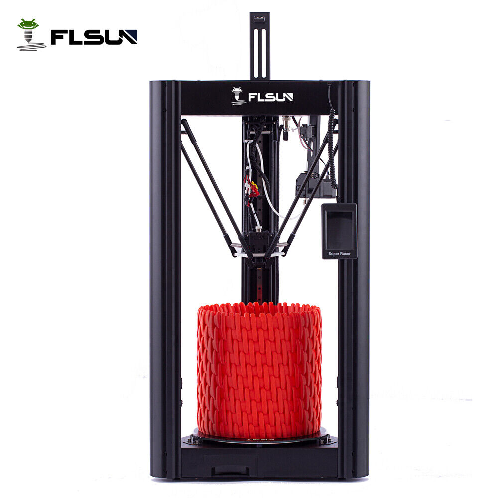 3D Printer FLSUN SR（Super Racer）So Fast Dual Drive Extruder Delta 2022 for home