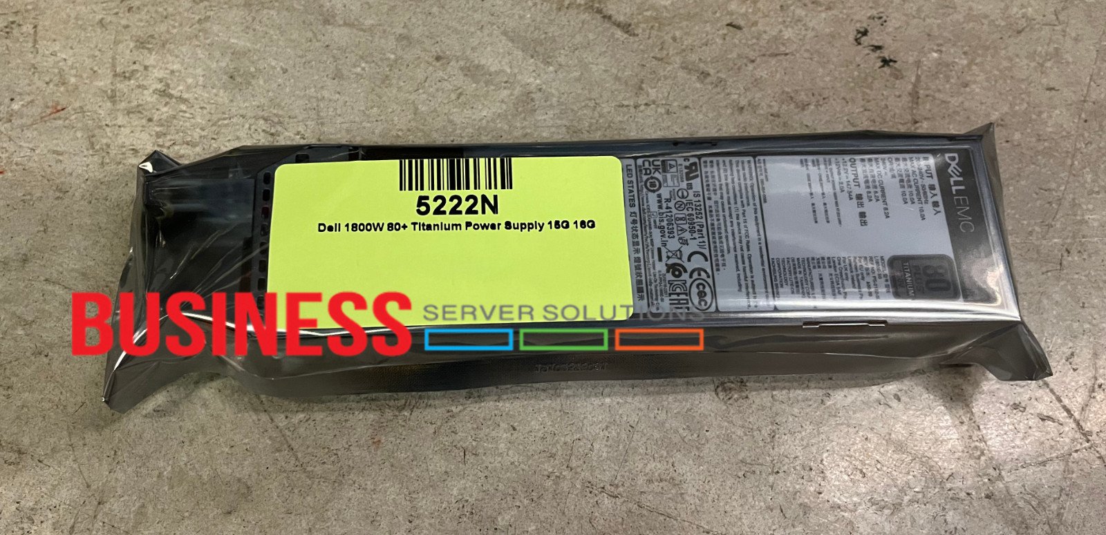 Dell 1800W 80+ Titanium Power Supply 15G 16G 240V 5222N