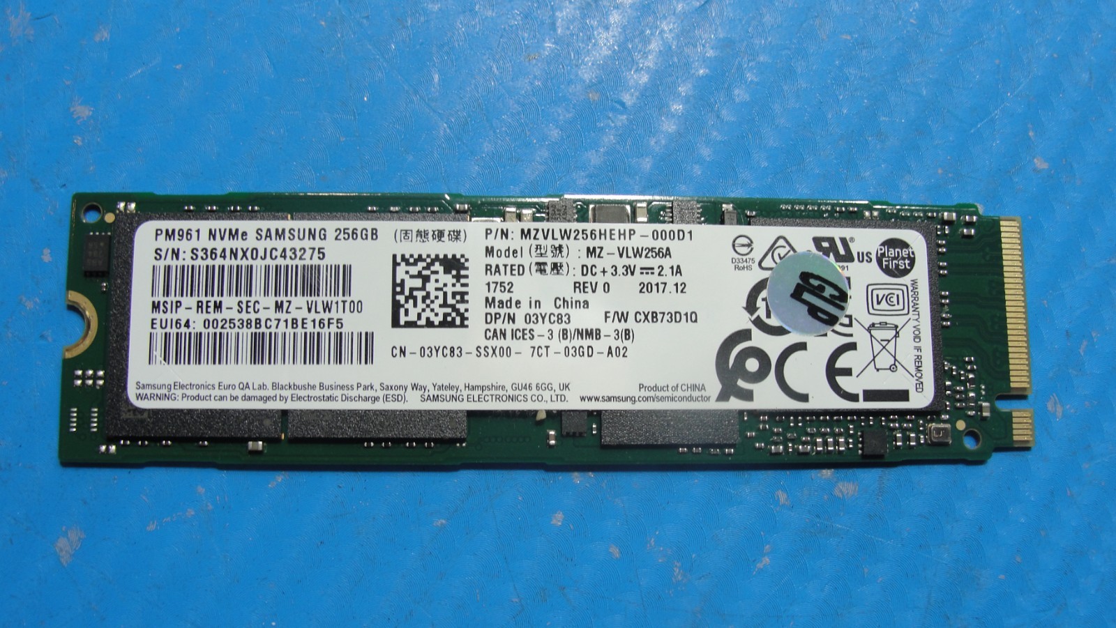 Dell G3 3579 Lite-On 128GB M.2 SSD Solid State Drive CV8-8E128-HP L15189-001