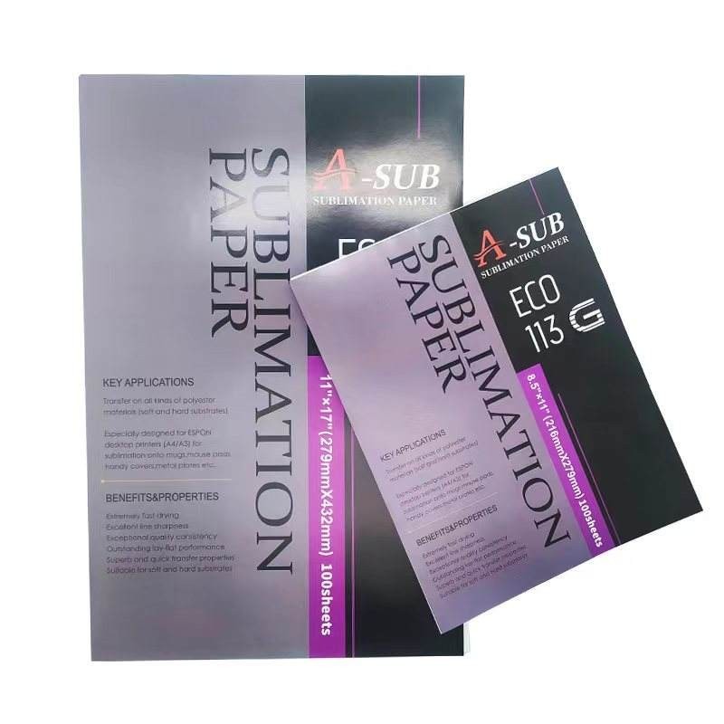 Lot 110-1100 Sheets Bulk 125g A-SUB Sublimation Paper  11x17 (LIQUIDATION SALE)