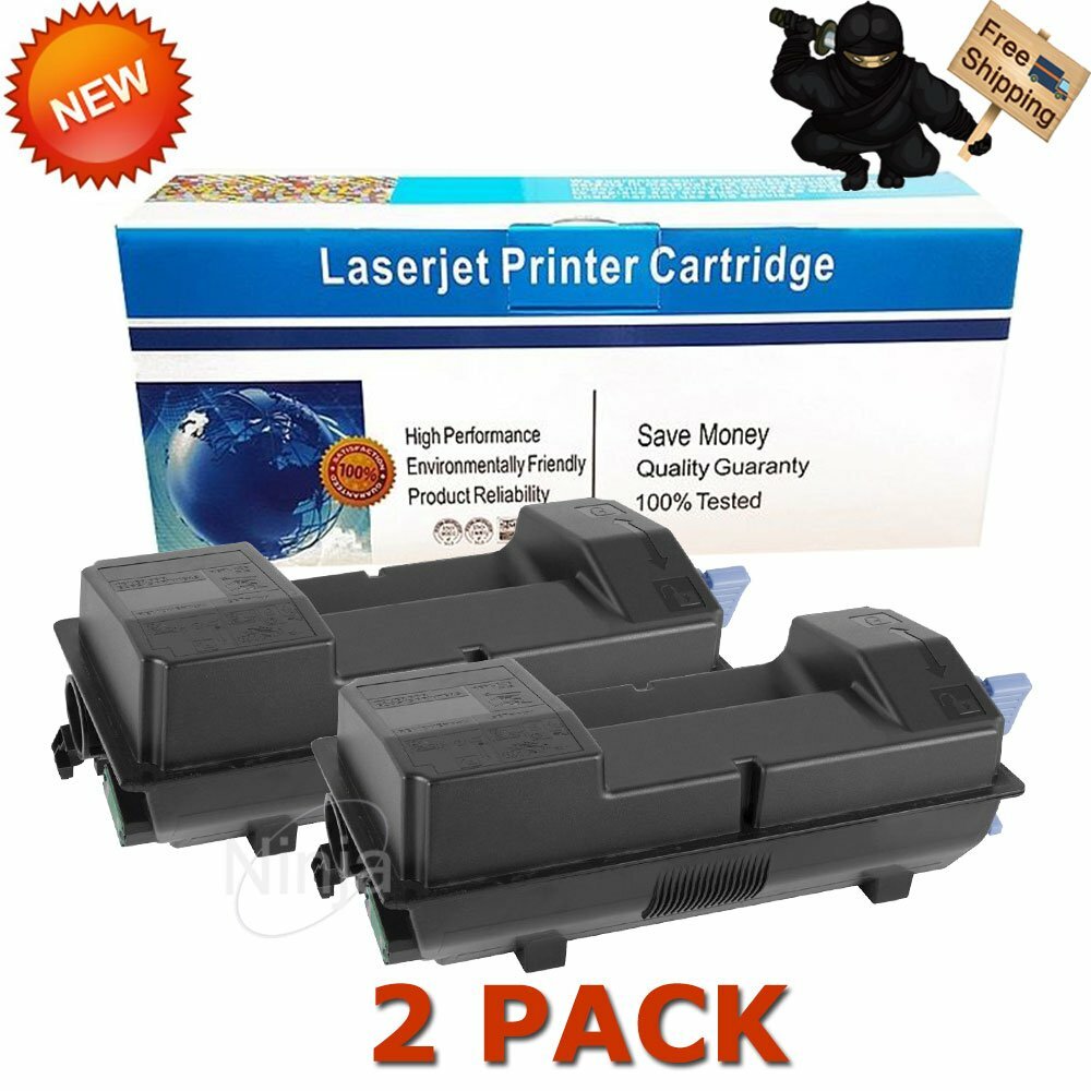 2 PK Compatible TK-3182 Black Toner Cartridge For Kyocera Mita ECOSYS P3055dn