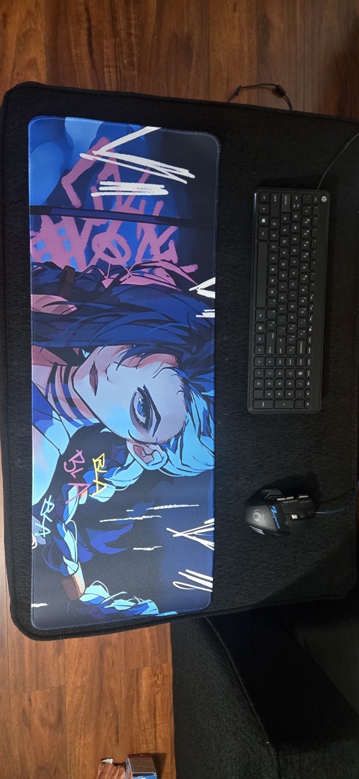 Jinx Arcane XXL Gaming Mouse Pad - League of Legends 80x30cm Stitched Edges #2