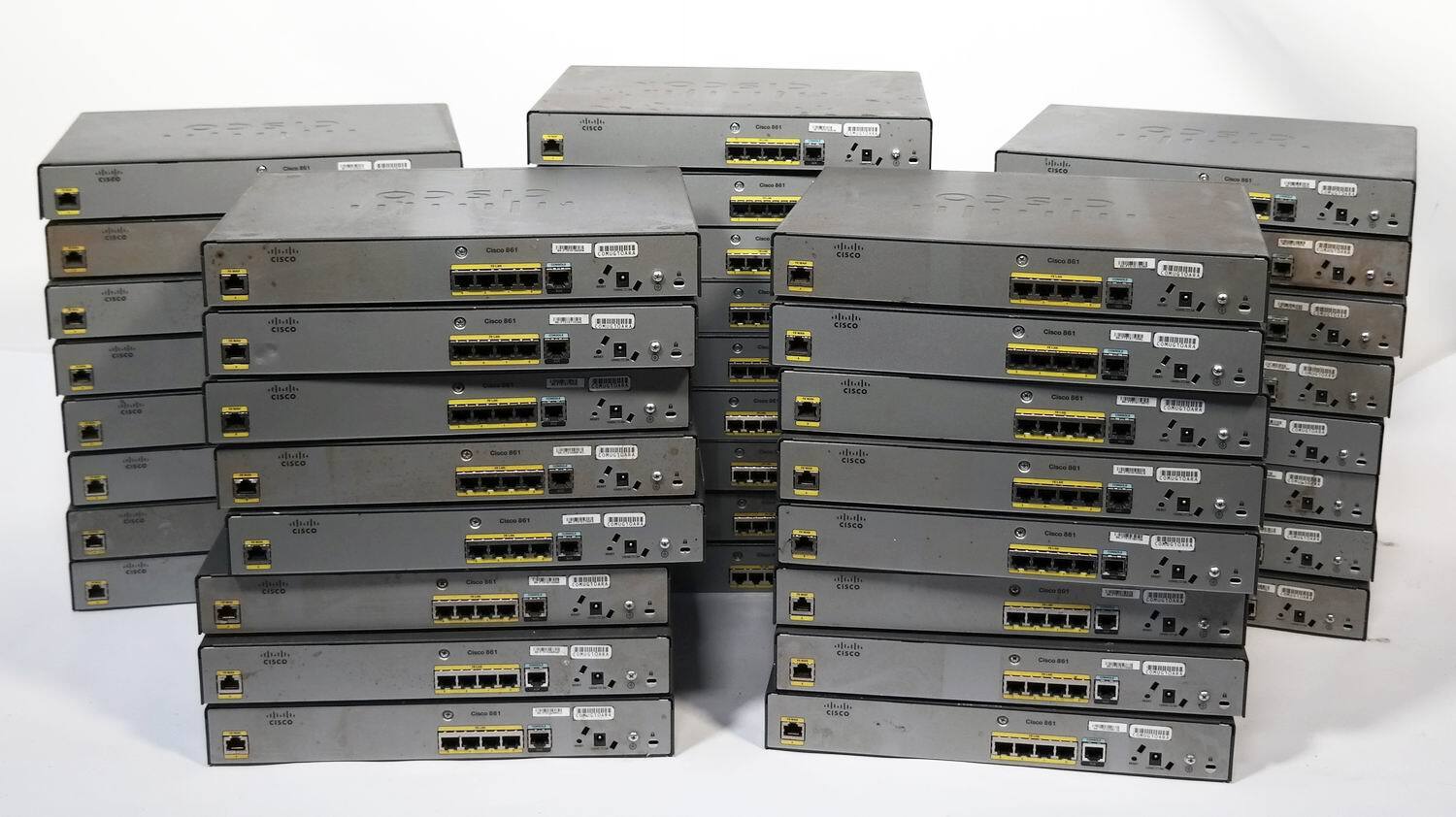 Lot of 41 Cisco861-K9 861 4-port 10/100 Fast Ethernet Security Router