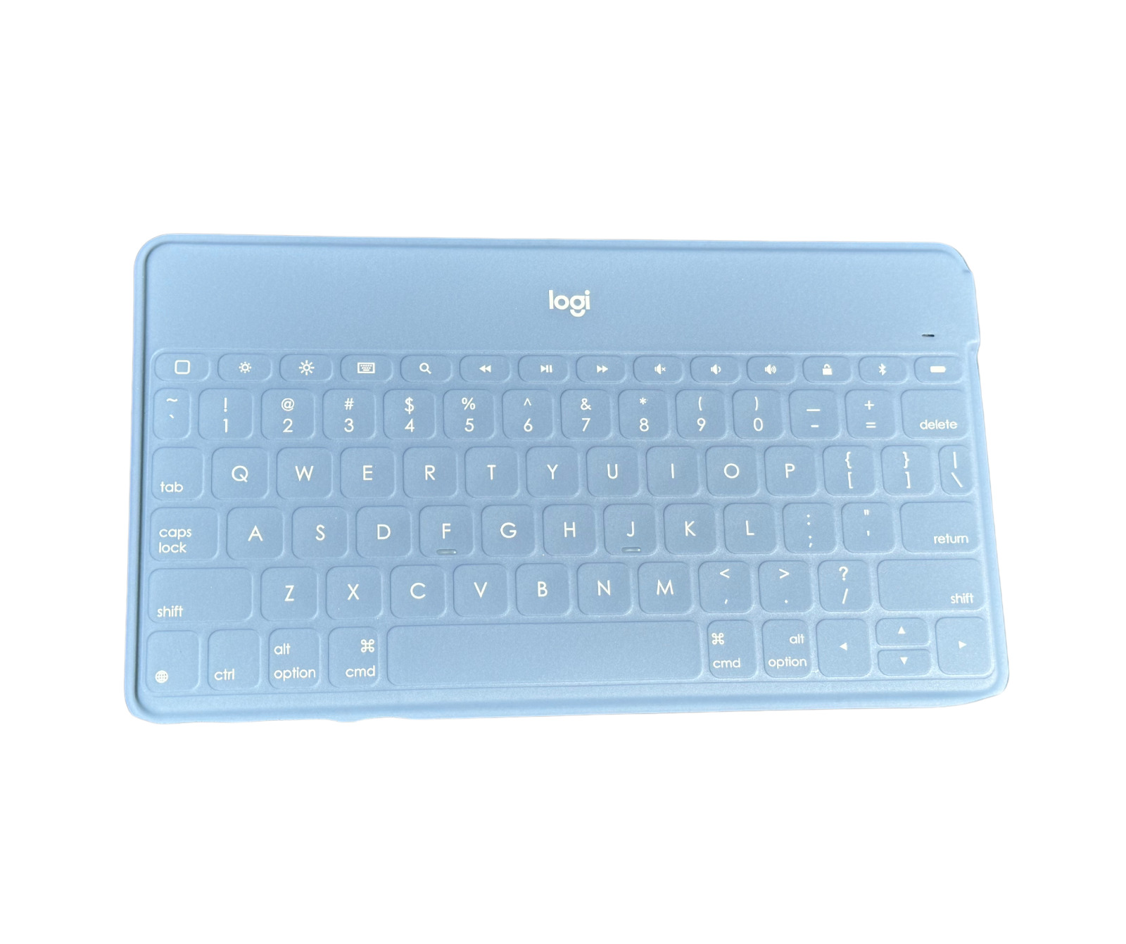 Logitech Keys-To-Go Keyboard Bluetooth Rechargable Keyboard in Smokey Blue