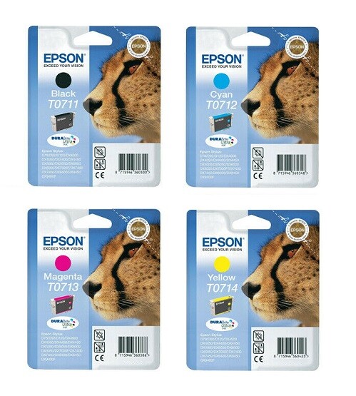 4x Genuine Ink EPSON T7015 Stylus SX Office B40W BX300 BX310 BX600 BX610 f FW