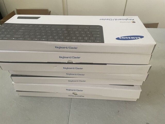 Lot 6: Samsung Keyboard AA-SK4PCUB USB Wired Keyboard for Samsung ChromeBox #3M