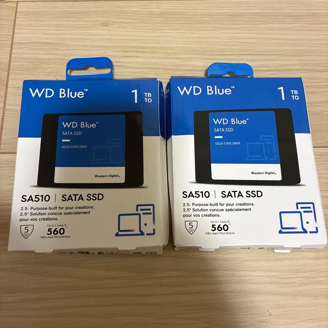 Western Digital WD Blue SA510 1TB SATA 2.5 Inch SSD 2 Pack Unopened