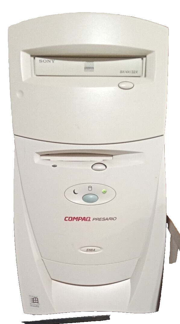 Vintage Compaq Presario 5184 Desktop Industrial/Gaming Computer