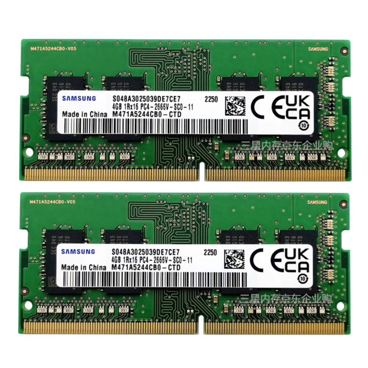 Samsung 8GB (2X 4GB ) DDR4 2666MHz PC4-21300 SODIMM Memory Ram M471A5244CB0-CTD