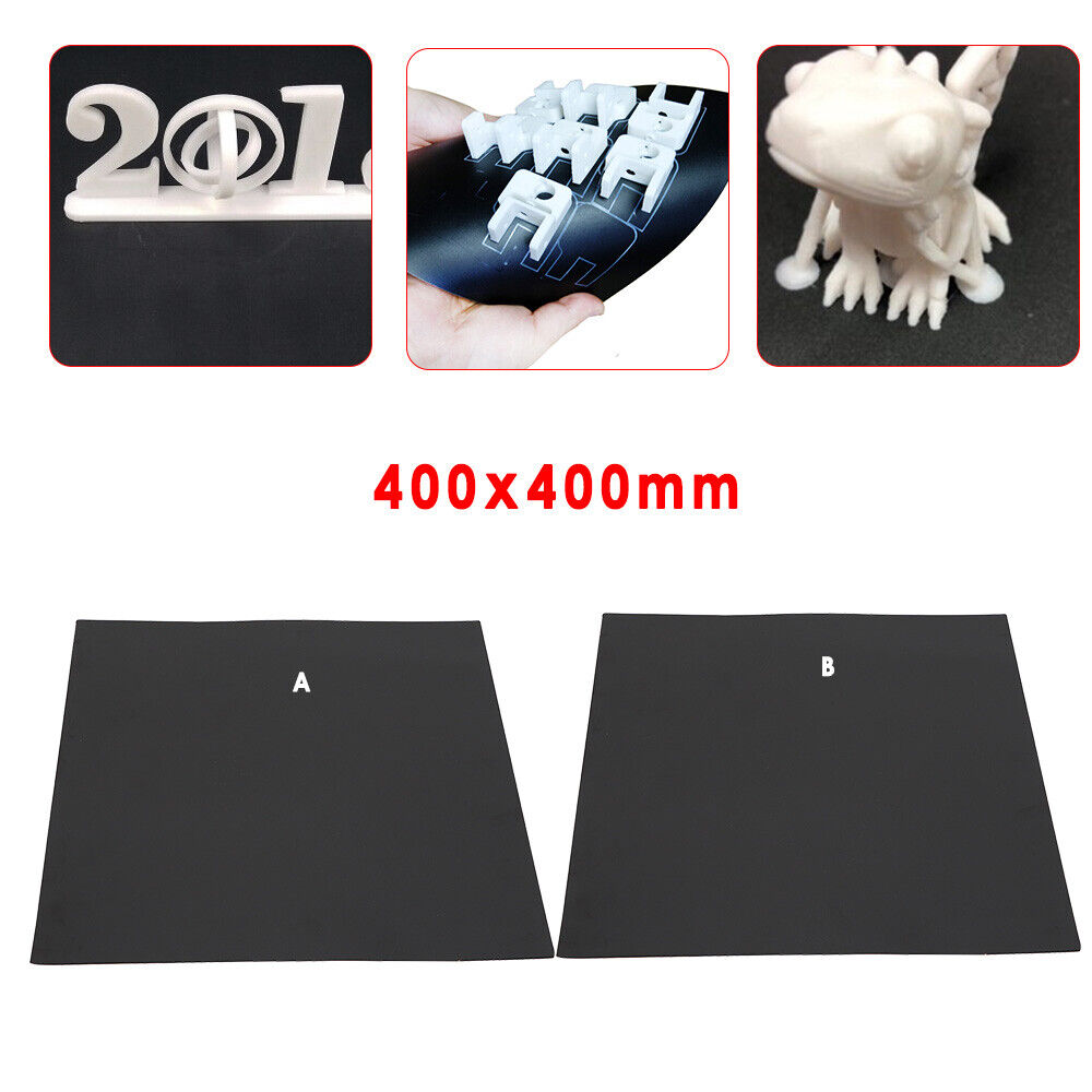 3D Printer Build Plate Tape Magnetic Square Heat Bed Sticker 400 x400mm Durable
